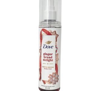 Dove Gingerbread Delight Deodorant Body Mist Spray 8 oz. Limited Edition Holiday
